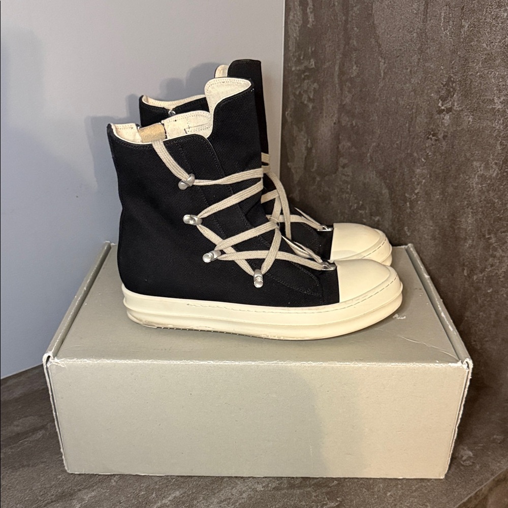 Rick Owens DRKSHDW Hexa High Top Sneaker Black